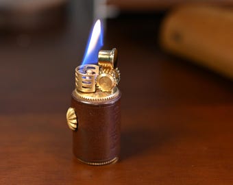 Personalized Brass Lighter Custom Engraved Gift for Him Unique Mens Gift Vintage Oil Lighter Groomsmen Gift Pocket Lighter