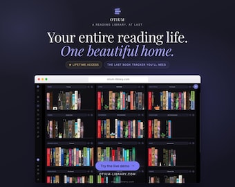 Aplicación para registrar libros / Diario y biblioteca de lectura digital / Lista de libros pendientes, reto de lectura, series, estadísticas / No es una hoja de cálculo / Acceso de por vida