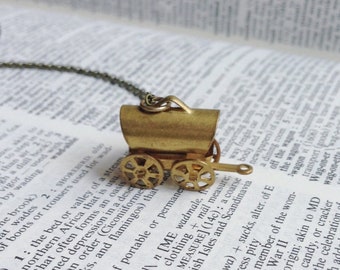 Vintage Wagon Caravan Necklace Western Cowgirl Gypsy