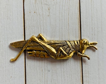 銅製 バッタ 在銘 在銘□銅のコオロギ、バッタ足可動-激安正規取扱店舗