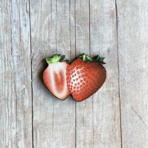 Strawberry Brooch Garden Fruit Jewelry Gift For Farmer