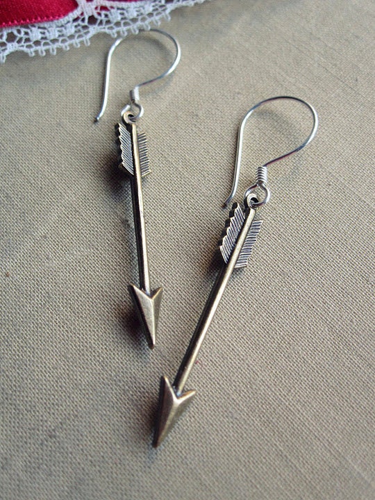 Arrow Earrings Etsy