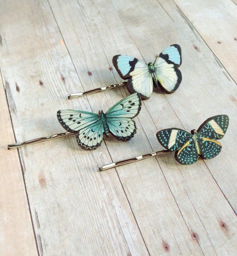 Blue Butterfly Hair Accessory image 2