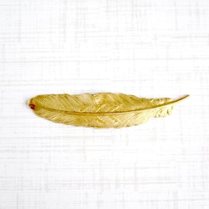 Feder Brosche Pin