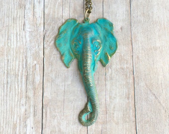 Elephant Necklace Circus Carnival Jewelry