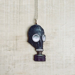Gas Mask Necklace Steampunk Jewelry