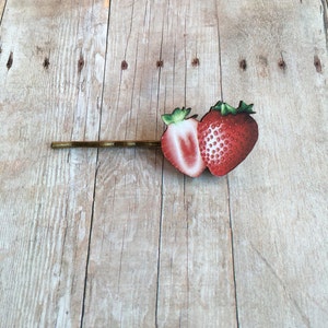 Strawberry Hair Accessory Garden Fruit Jewelry Gift For Farmer