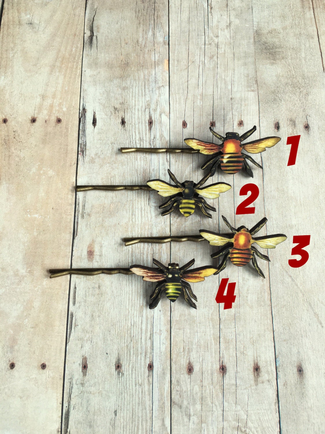 Bee Hair Pin Insect Accessory Bumblebee Barrette Gift for | Etsy