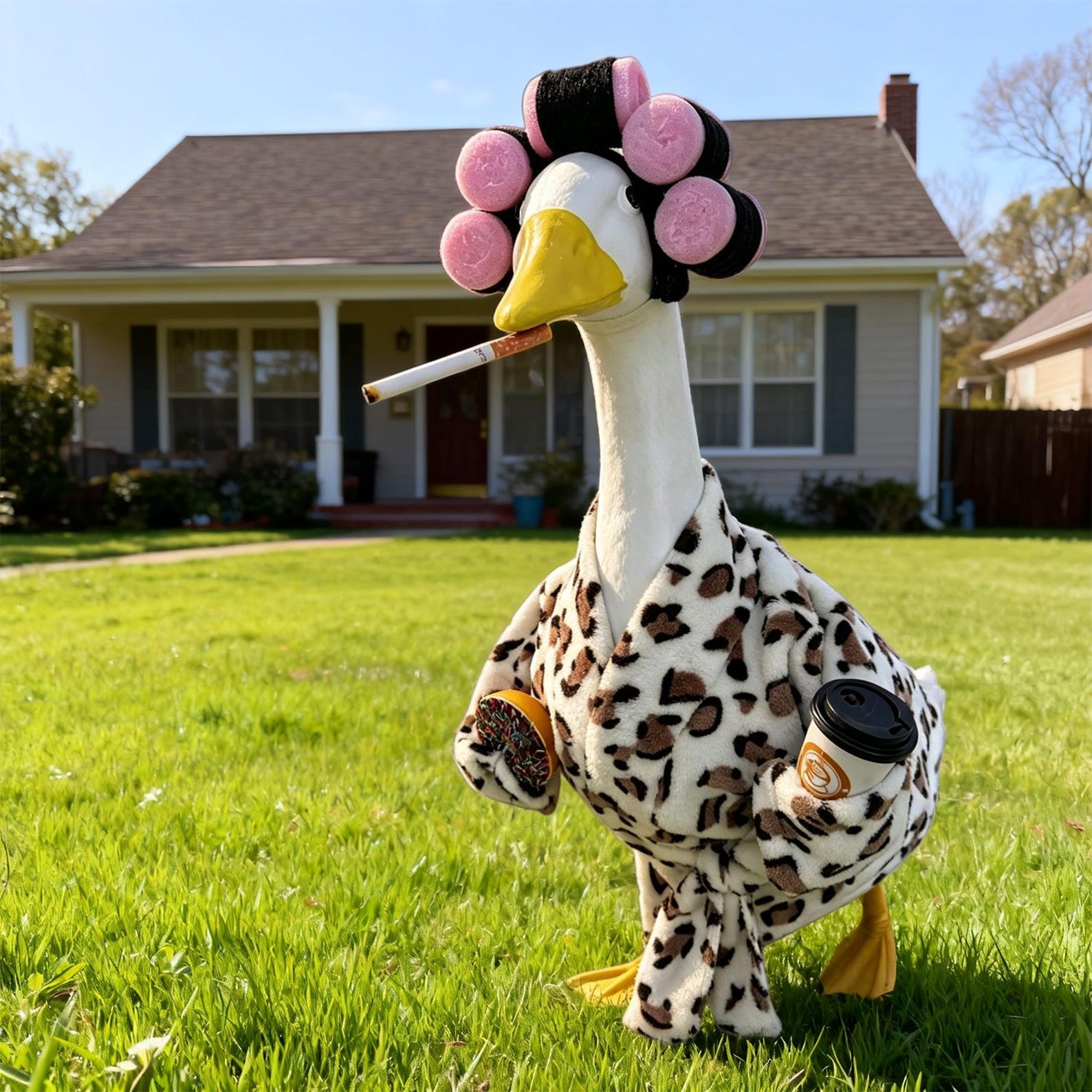Leopard Print Robe Spa Kit for 23-inch Porch Goose