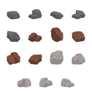 Rocks Stones Embroidery Design - Rock Stone Embroidery Design - Mountain Stones Embroidery Design - Machine Embroidery Design Files -8 Sizes