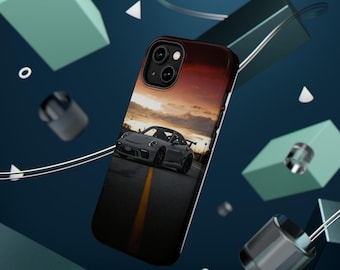 Porsche Sports Car Sunset Phone Case | Magnetic Impact-Resistant Case