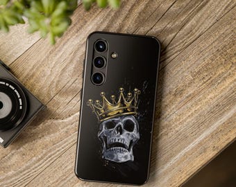 Skull with Gold Crown phone case | Tough Phone Cases | Samsung S21-S22-S23-S24-S25 Phone Cases
