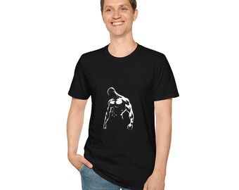 Push Pull Legs Repeat workout graphic T-Shirt | Muscle silhouette training tee