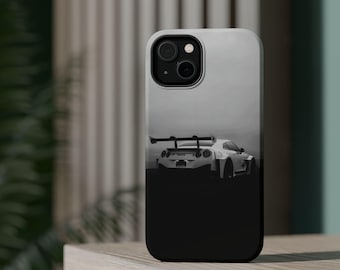 Rear View Racing Car iPhone Case | Magnetic Impact-Resistant Phone Case