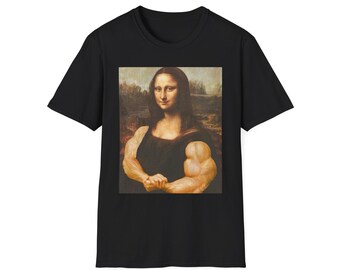 Buff Mona Lisa T-Shirt | Funny Renaissance Art Fitness Tee