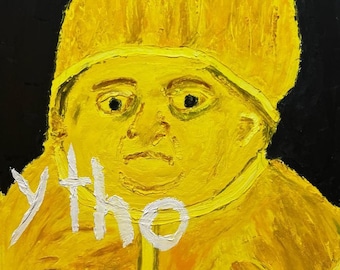 Y tho - Pastel à l'huile Sennelier - Saint de la confusion - Texturé avec un couteau à palette - 23 x 30 cm