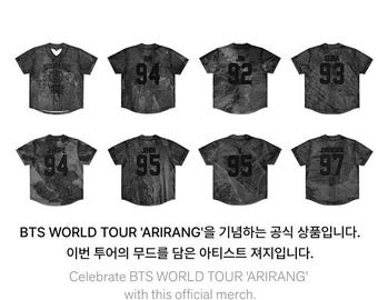 Maglia del tour mondiale Arirang, merchandising del concerto, abbigliamento per fan taglie s-4xl bts kpop