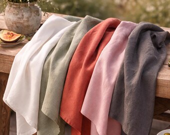 Strofinaccio in lino in diversi colori - Morbido strofinaccio da cucina in lino lavato - Strofinaccio in lino per intrattenere gli ospiti all'aperto in estate, regalo perfetto per chi ospita