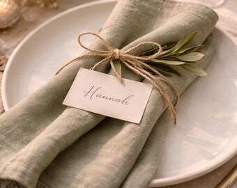 Linnen bruiloft servetten, zacht gewassen linnen tafeldecor, rustieke boho bruiloft tafeldecor, salie, ivoor, blush, champagne, bulkset