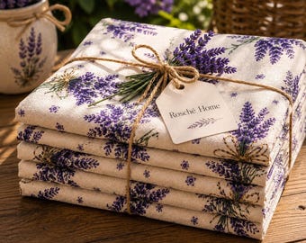 Waterproof Lavender Floral Tablecloth, French Country Table Linens, Provencal Table Cover, Oil Table Cloths, Outdoor Entertaining