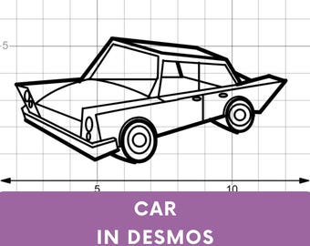 Graphing Functions Car Project | Desmos Math Activity for High School (PDF Download
