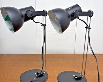 Tensor IL200 Adjustable Desk Lamp Black MCM Table Lamp – Set of 2 Available
