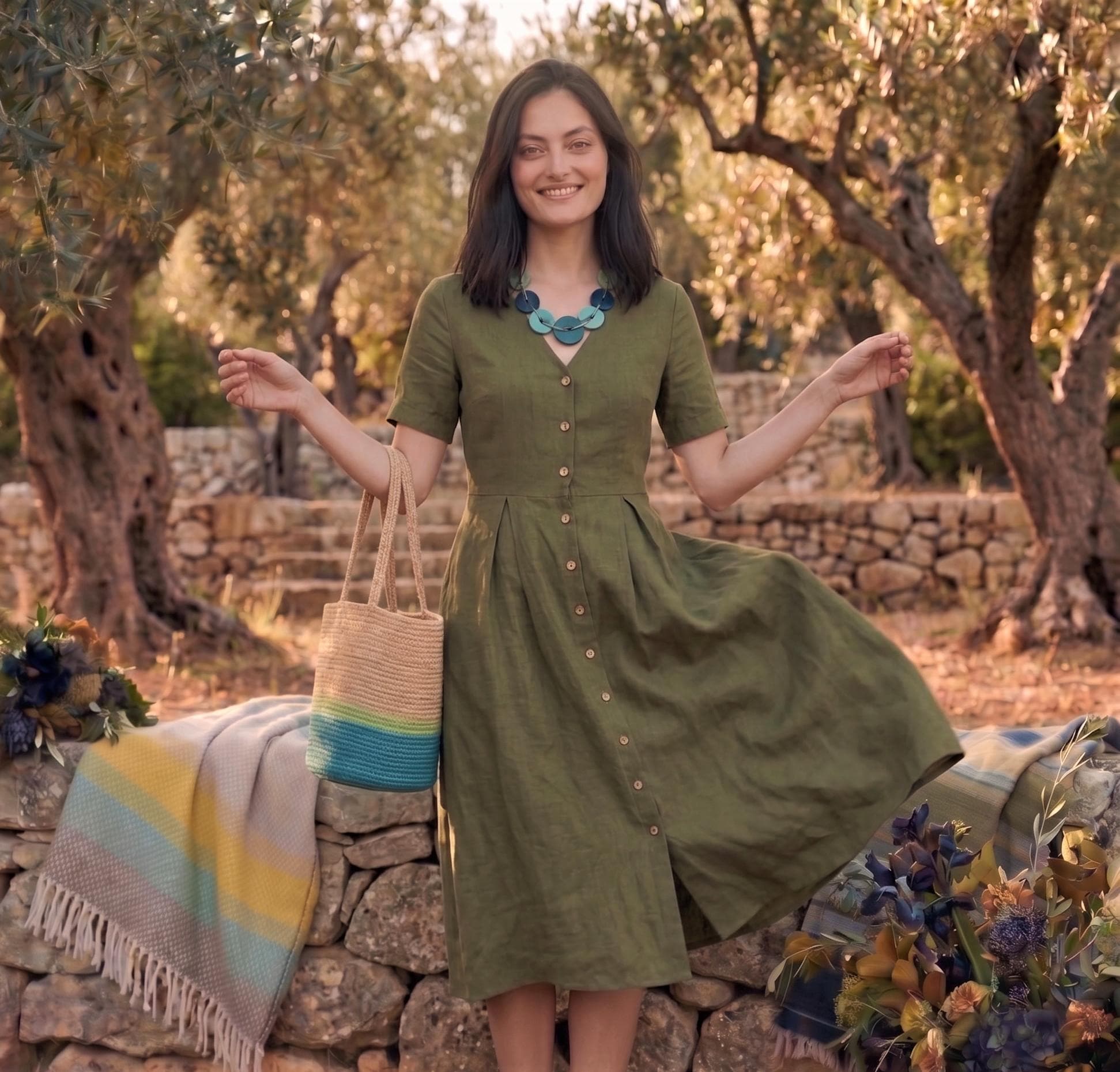 Earthy Green Dress - Etsy Canada Earthy Green Dress - Etsy Canada