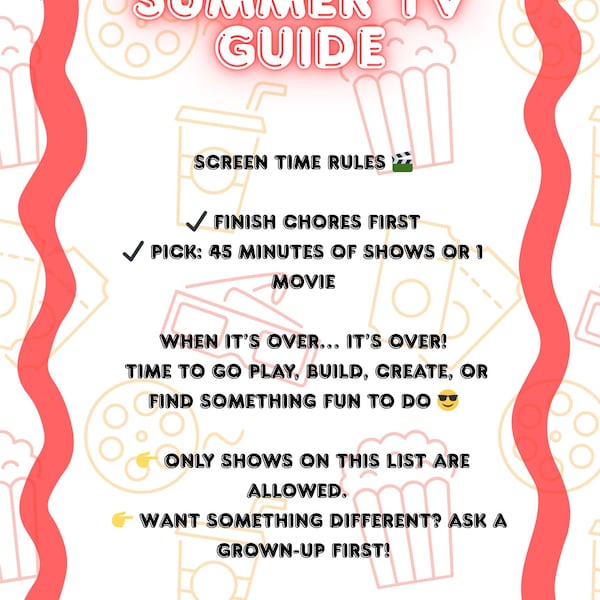 Tv Guide Empty Tv Guide Editable Template - Etsy