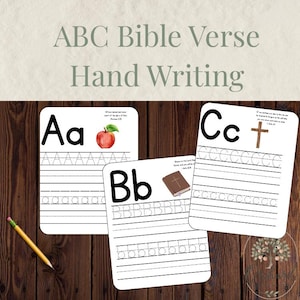 ABC Bible Handwriting Practice | Christian Alphabet & Scripture Tracing for Kids