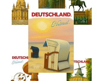 Colección de pósteres: Los aspectos más bellos de Alemania