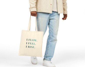 Flow Tote | Cotton Canvas| Yoga Bag | Reusable|