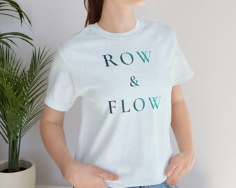 Ruder Yoga T-Shirt | Geschenk für Ruderer | Unisex Wellness-Shirt | Athlet | Airlume Baumwolle