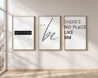 Minimalist Art Bundle | 3er-Set | Sofortiger digitaler Download | Achtsamkeit Wohnkultur