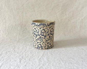 Vintage RRP Co. Spongeware Crock Utensil Holder