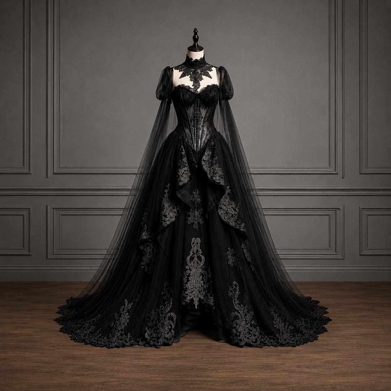 Corset Wedding Dress Black - Etsy