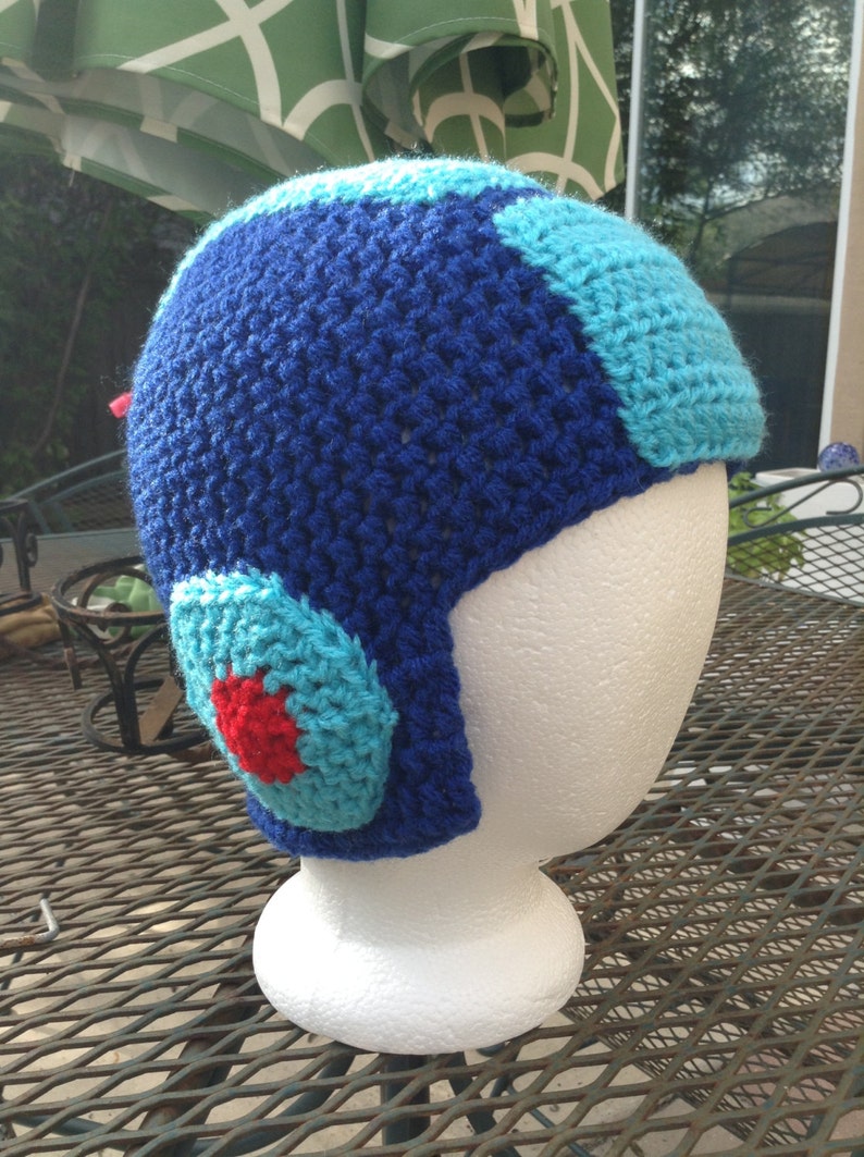 Crochet MegaMan Beanie