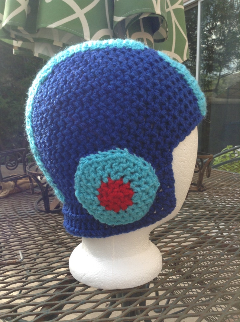 Crochet MegaMan Beanie