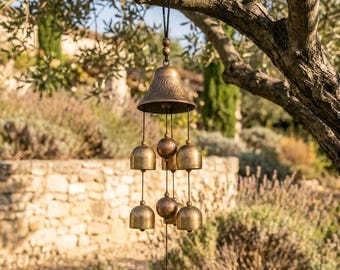 Japanese Wind Chime, Japanese Wind Bell, Garden Hanging Bell, Zen Garden Gift, Unique Wind Chimes for Patio, Balcony, Outdoor Decor