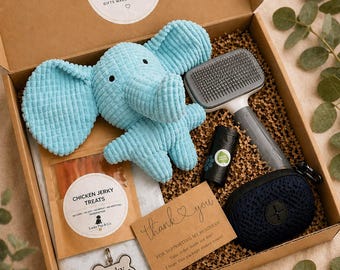 Puppy Gift Box Set | New Puppy Starter Kit | Dog Gift Box Personalized | Puppy Essentials Gift | Boy or Girl Puppy Box