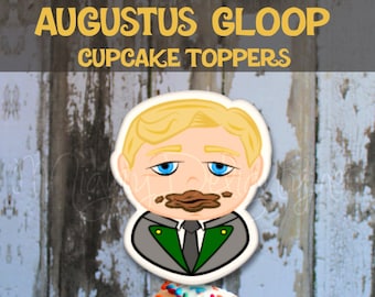 Augustus Cupcake Toppers Instant Download