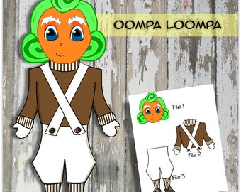 Oompa Loompa Party Decoration, Stands 23 Inches tall!  Perfect addition to any Willy Wonka Party