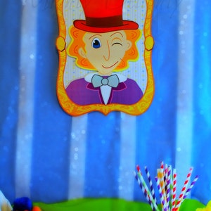 Chocolate Factory Character Decoration -  Print at home!