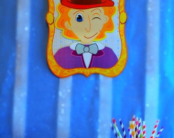 Decorazione del personaggio della fabbrica di cioccolato - Stampa a casa!