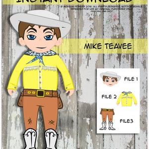 Mike Chocolate Factory Cowboy Party Decoration, Stands 23 Inches tall!