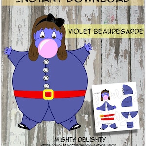 Bubble girl oversized decoration for party