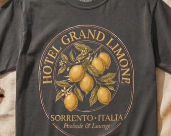 Italian Lemon Shirt, Lemon Lover Tee, Amalfi Coast tShirt, Italian Summer Tee, Limoncello Shirt, La Dolce Vita tshirt, Sorrento Italy