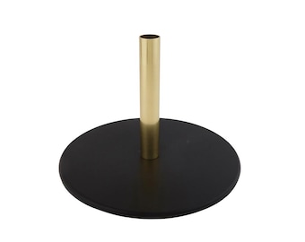 Stand for Swinging Processional Torch | Brass & Black Steel Church Torch Stand Catholic Church Liturgical Furnishing
