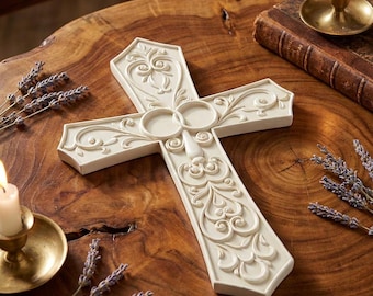 Тomaso Wedding Boxed Cross | Resin Catholic Wedding Gift | Sacramental Holy Matrimony Keepsake | Christian Wedding Decor