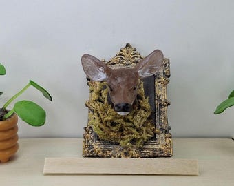 Tiny Taxidermy Magnet -Faux