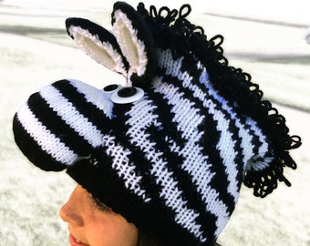 PATTERN_Knit Zebra Hat